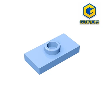 Gobricks GDS-803 PLATE 1X2 W. 1 PERILLA compatible con lego 15573 3794 de los niños DIY Educativo Bloques de Construcción Técnica