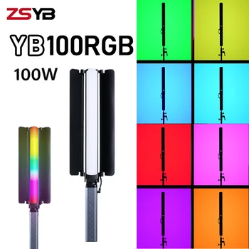 ZSYB 100W YB100RGB Luz de Vídeo LED de Mano de Luz de Relleno Iluminación Continua con Bulid-en 22400mah de la batería Para la Fotografía