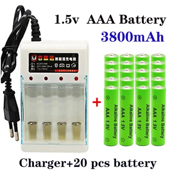 100% Nuevo de 3800mAh Pila Alcalina AAA AAA recargable de la batería para el Control Remoto de Juguete apps bateria alarma de Humo con cargador