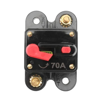 70 Amp Interruptor de Restablecimiento Manual de Inicio del soporte del Fusible para Car Audio y Amplificadores de Protección de 12v reinitiable coches Eléctricos