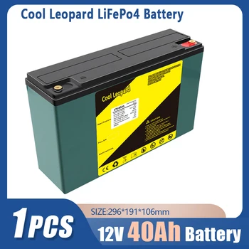 Nuevo 12V 40Ah LiFePo4 Batería Para 12.8 V Kid Scooters Barco de Motor Reemplazo de la batería Recargable de Litio Fosfato de Hierro de la Batería