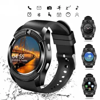 2023 Nueva Impermeable Reloj Inteligente Bluetooth Deportes Smartwatch Con Cámara de la Tarjeta SIM Para Android Mensaje de Recordatorio de Envío Gratis