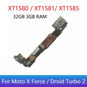 Prueba Original de la Electrónica de la Placa de Circuitos del Panel Para el Motorola Moto X de la Fuerza Droid Turbo 2 XT1585 XT1580 XT1581motherboard