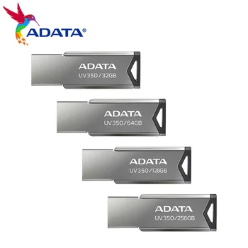 Original Adata 128GB de Metal lápiz de Memoria de 64 gb USB 3.2 Unidad de memoria Flash Pen Drive de 32 gb de Alta Velocidad UV350 Pendrive USB Para el Ordenador