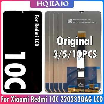 3/5/10PCS Original De Xiaomi Redmi 10c Pantalla LCD de Pantalla Táctil Digitalizador Asamblea Para Redmi 10C 220333QBI LCD de Reemplazo