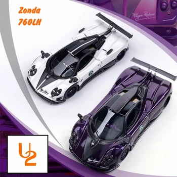 U2 En Stock 1:64 Zonda 760LH Púrpura de Carbono, Resina Diorama Modelo de la Colección en Miniatura de Carros de Juguetes
