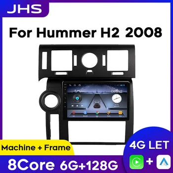 La Radio del coche de la Pantalla Táctil Para Hummer H2 2008 Multimedia Android GPS de Navegación Estéreo Carplay Automático de Vídeo de la Cámara de Radio