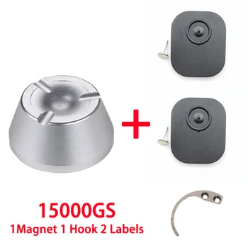 universal magnético detacher Removedor de la etiqueta de super magnético alarma eas de la etiqueta de detacher imán de desbloqueo 15000GS 1magnet 1 gancho 2tab