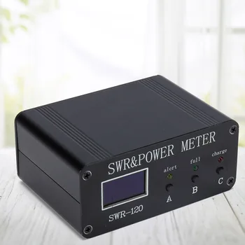 1.8 MHz-50MHz HF de onda corta Onda estacionaria Medidor de Aleación de Aluminio de 0,5 W-120W SWR Medidor de Potencia de Tipo C, la Carga con OLED Display Digital