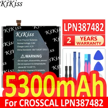 KiKiss Potente Batería LPN 387482 5300mAh para CROSSCAL LPN387482 Baterías