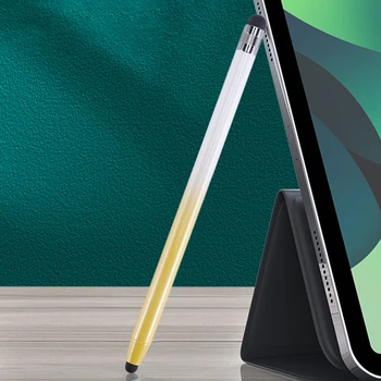 Universal de Dibujo de Lápiz Lápiz de Doble Cabezal de Silicona Capacitiva de la aguja de la Pantalla Anti Slip para iPhone iPad Tablet Teléfono Android