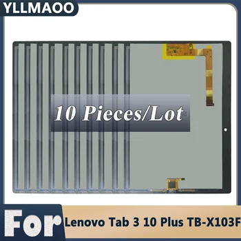 10 Pcs/Lot Lenovo Tab 3 10 Plus TB-X103F TB-X103 TB X103F TB X103 Pantalla LCD de Pantalla Táctil Digitalizador Asamblea de Reemplazo