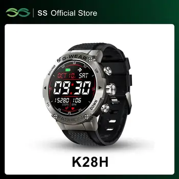 K28H Reloj Inteligente para los Hombres Personalizar Cara BT Teléfono Llamar a las Mujeres el Smartwatch de Música de Fitness Tracker Tiempo de Espera para Android Ios