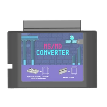 MS MD Juego de Tarjeta de Convertidor de Juego de Cassette Juego Escritor de la Tarjeta de Génesis Hyperdrive para Master System para Megedrive