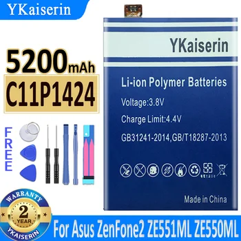 5200mAh YKaiserin Batería C11P1424 Para Asus ZenFone 2 ZenFone2 Z00AD Z00BD ZE551ML ZE550ML Bateria