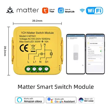 Tuya WiFi Smart Switch del Módulo de Relé 1-Gang 16A Inteligente Módulo de Automatización del Hogar a Través de Smartthings Alexa Google Hogar Inteligente de Vida de la Aplicación