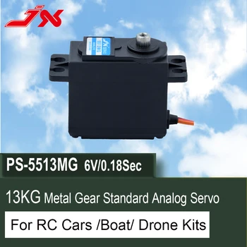 JX Servo PS-5513MG 13KG Gran Par de Alta Precisión de la Dirección Metal Gear Servo Analógico Estándar De 1:8/1:10 RC Coche de Avión Partes