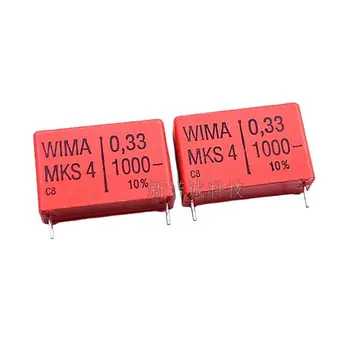 10PCS/Weimar de Condensadores WIMA 1000V 334 de 0.33 UF 1000V 330nF MKS4 Pies de Distancia 27.5