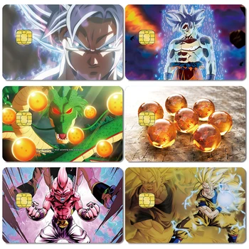 El Anime De Dragon Ball Z Impermeable Pegatinas Goku Vegeta Buou Banco De Crédito De Tarjetas De Pase De Autobús De Pegatinas Anti-Arañazos De La Colección De Juguetes Regalos