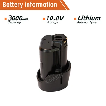10.8 V 3000MAH Li-ion Recargable de la Batería para BOSCH BAT412A BAT413A D-70745GOP 2607336013 2607336014 PS20-2 PS40-2