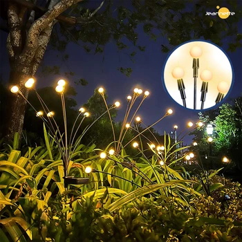 Al aire libre de la Luciérnaga de la Lámpara Solar del LED Luces de la Decoración del Jardín Starburst Balanceándose Paisaje Césped de la Lámpara Lámpara de Jardín Ruta Impermeable Xams