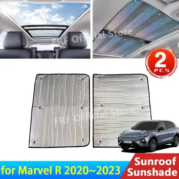 para Roewe MG Marvel R 2020 2021 2022 2023 Accesorios de Techo Parasol del Techo protector solar Aislamiento de Calor Parabrisas de Protección solar