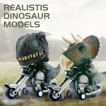 Mini Dinosaurios, Coches De Niños, Juguetes De Simulación De Fricción Powered Modelo De La Motocicleta Juguetes Portátil Dino Motocicleta Juguetes Para Los Niños