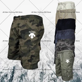 Los hombres Camouflage Cargo Shorts de Verano DT Marca de Impresión Casual Multi-bolsillos de Pantalones Cortos de secado Rápido de la Formación de pantalones Cortos de Deporte al aire libre