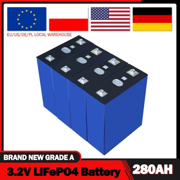 4-48PCS 3.2 V 280Ah LiFePO4 Batería Flexible de Embarrado de BRICOLAJE 12V 24V 48V Pack de Baterías Para el Almacenamiento de Energía Solar de la UE NOS Libre de Impuestos