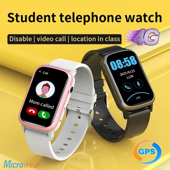 4G Niños Llamada de Vídeo Smart Tracker Reloj Impermeable de GPS en Tiempo Real de la Ubicación de la Cámara Beidou LBS SOS WIFI Niños de la Tarjeta SIM Smartwatch