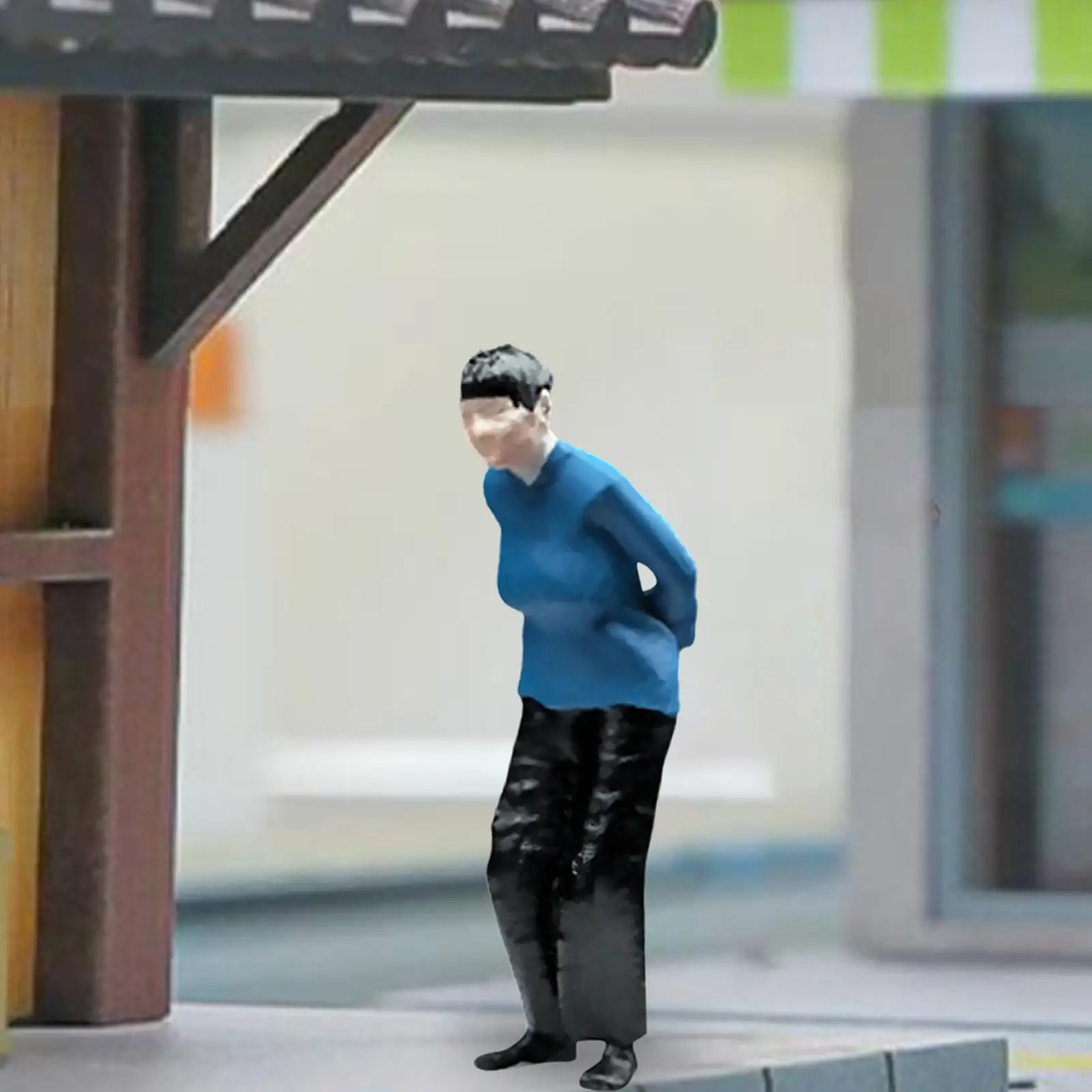 1/64 Diorama Figura Pintada a Mano, Decoración de casa de Muñecas para la Foto Puntales de la Construcción de modelos de Kits de Tren de casa de Muñecas, Accesorios de BRICOLAJE Proyectos . ' - ' . 1