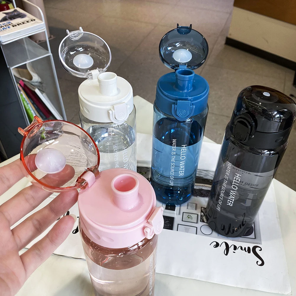 780ml Botella de Agua de Plástico para Beber Portátil Deporte de Té de la Taza de Café Herramientas de Cocina de los Niños de la Botella de Agua para el Ciclismo al aire libre Senderismo . ' - ' . 4
