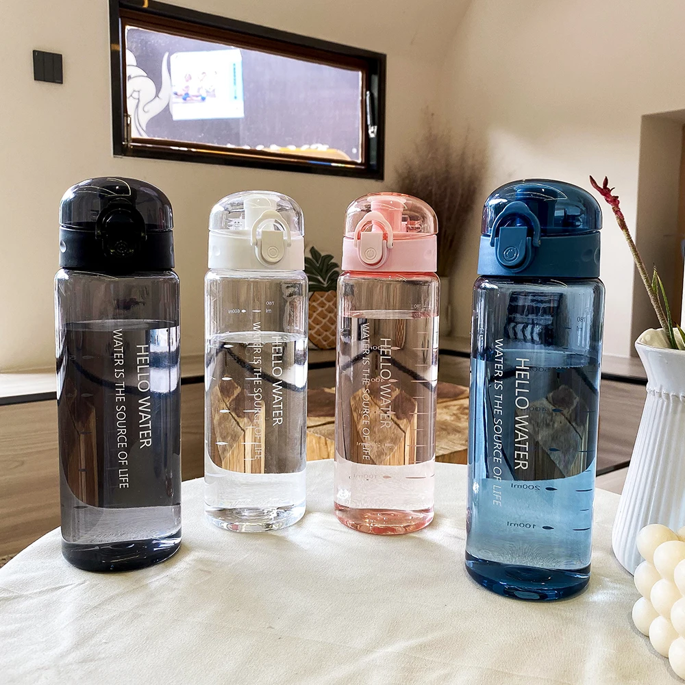 780ml Botella de Agua de Plástico para Beber Portátil Deporte de Té de la Taza de Café Herramientas de Cocina de los Niños de la Botella de Agua para el Ciclismo al aire libre Senderismo . ' - ' . 5