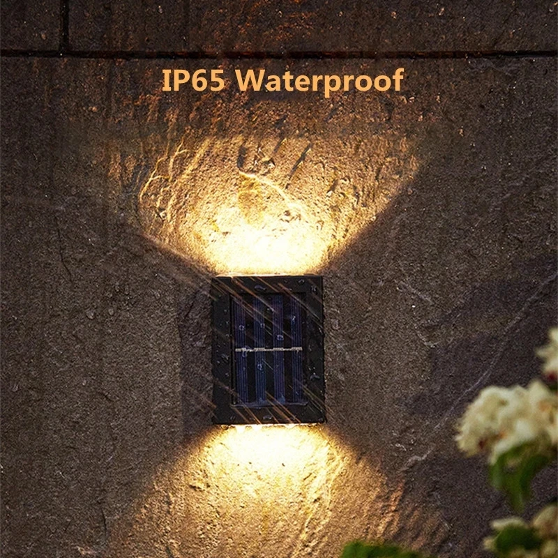 La prenda Impermeable IP65 LED Solar Luces de Jardín al aire libre del Paisaje de la Valla de Lámpara de Pared Para el Balcón Patio Patio Escaleras Luces de la Decoración del Hogar . ' - ' . 3