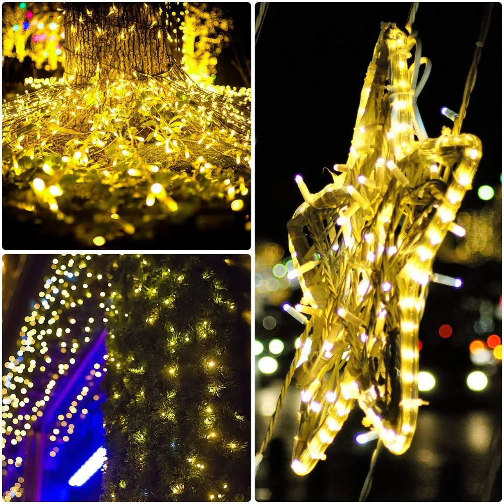 LED al aire libre de las Lámparas de LEDs solar de la Cadena de Luces de Hadas de Vacaciones de la Fiesta de Navidad Guirnaldas Solares del Jardín Impermeable de las Luces para san Valentín . ' - ' . 4