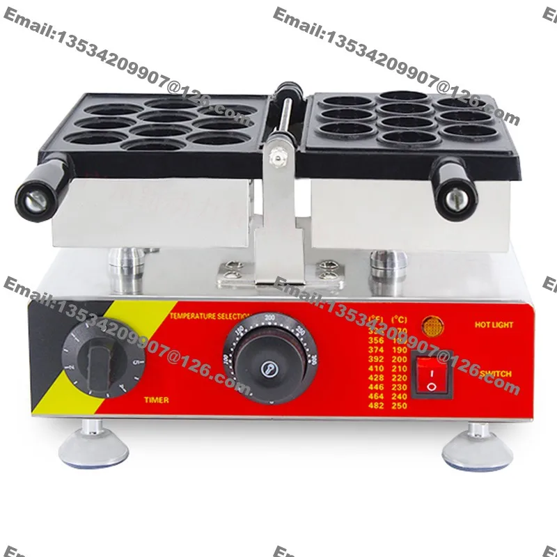 El Uso comercial No-palillo de 110v 220v Eléctrico de Nuez en Forma de Waffle Maker Baker Máquina . ' - ' . 3