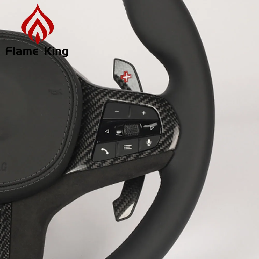 Para BMW fibra de carbono, el volante de la nueva serie 3 serie 5 X3 X5 X6 modificado M3 M5 de fibra de carbono levas de cambio . ' - ' . 4