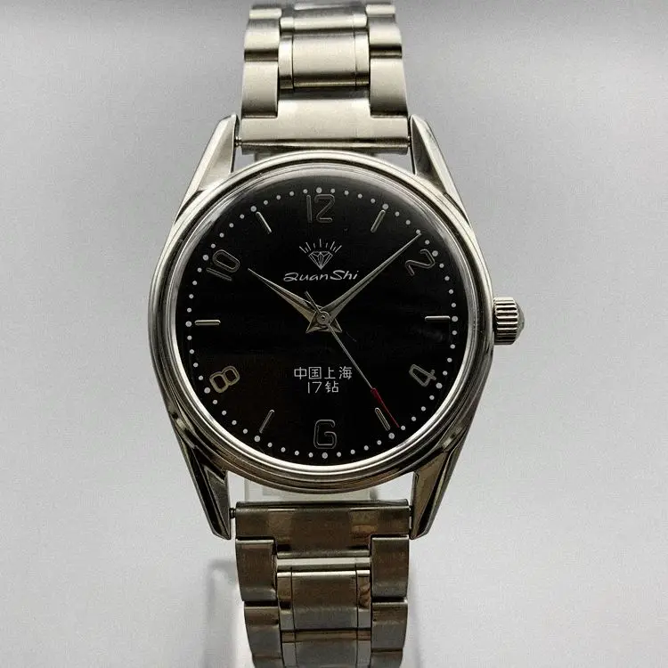 Shanghai Diamond Marca Reloj de los Hombres y de las Mujeres en el Manual del Cordal Reloj Mecánico de un Nuevo Inventario de la Vendimia 17 Diamantes 8120 Auténtico . ' - ' . 1