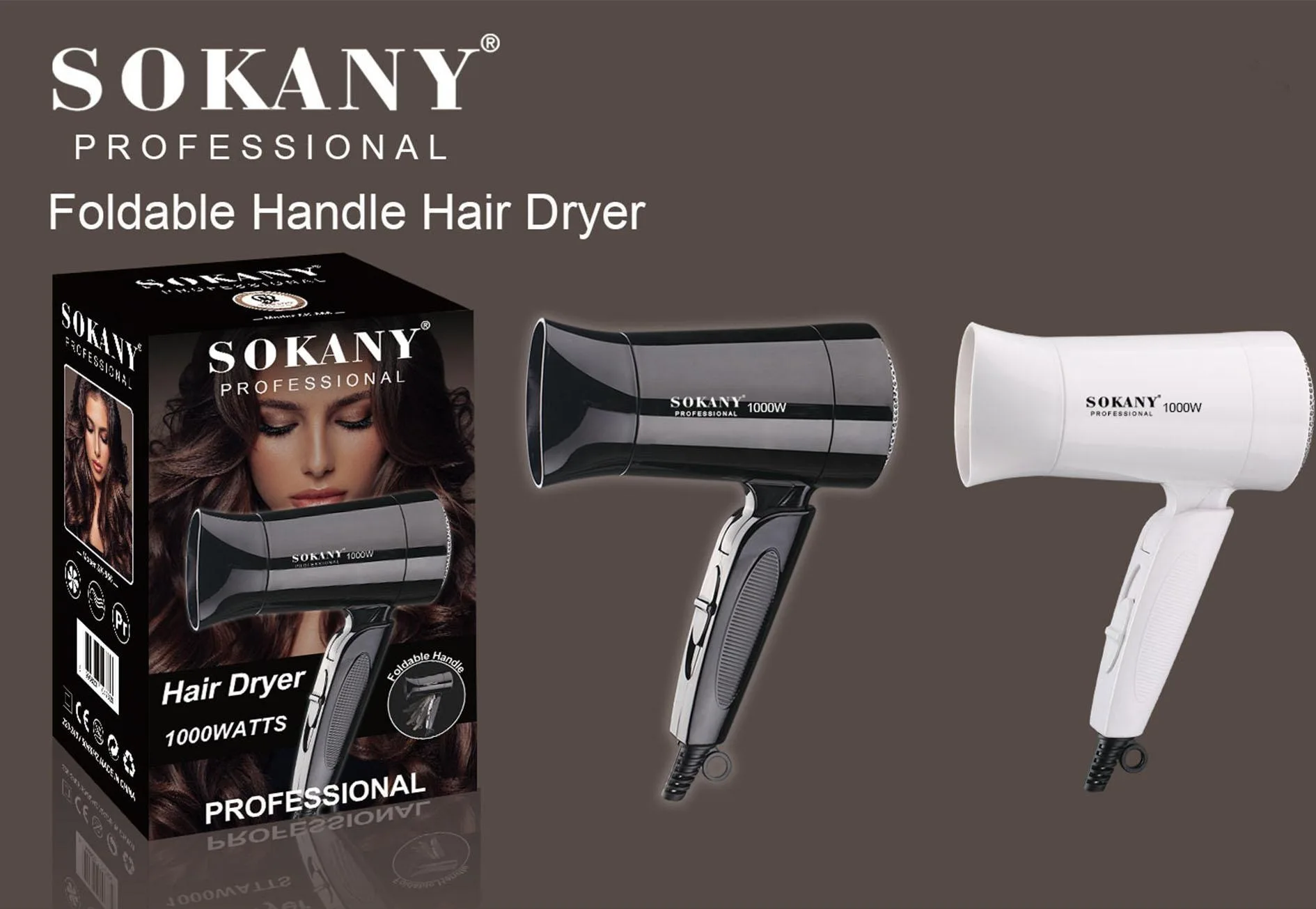 SOKANY3666 Casa Secador de Pelo, servicio de peluquería Hotel Plegable Portátil Mixto Paquete . ' - ' . 0