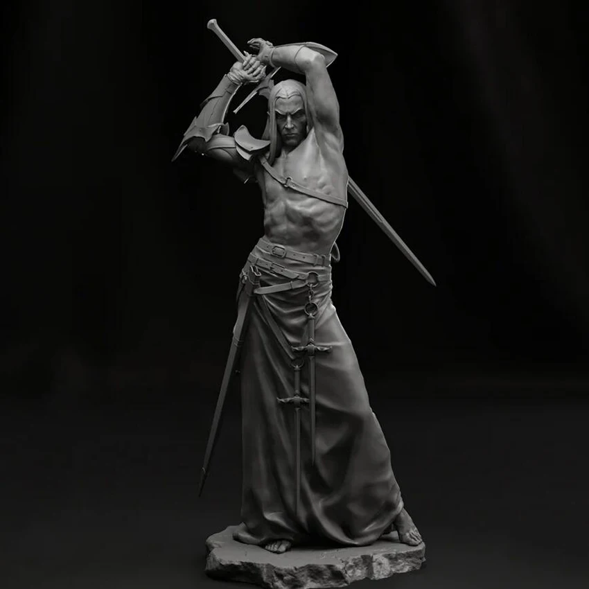 Unassambled 1/24 antigua fantasía de hombre soldado figura de Resina de la figura en miniatura modelo de kits Sin pintar . ' - ' . 0