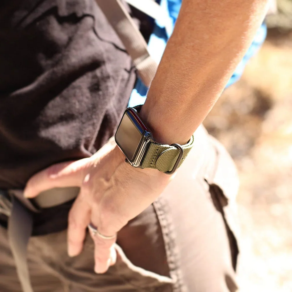 Correa Para el Apple Watch Banda 45mm44mm42mm de Nylon Pulsera iwatch de la Serie 8 7 6 SE Reemplazo de Correas Para Apple Watch Ultra 49mm Banda . ' - ' . 1