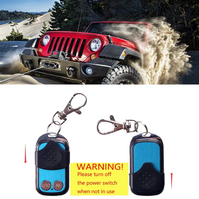 Inalámbrica Torno de Control Remoto Kit Para Jeep - Camión ATV SUV Coche todoterreno Switch Auricular Impermeable . ' - ' . 4