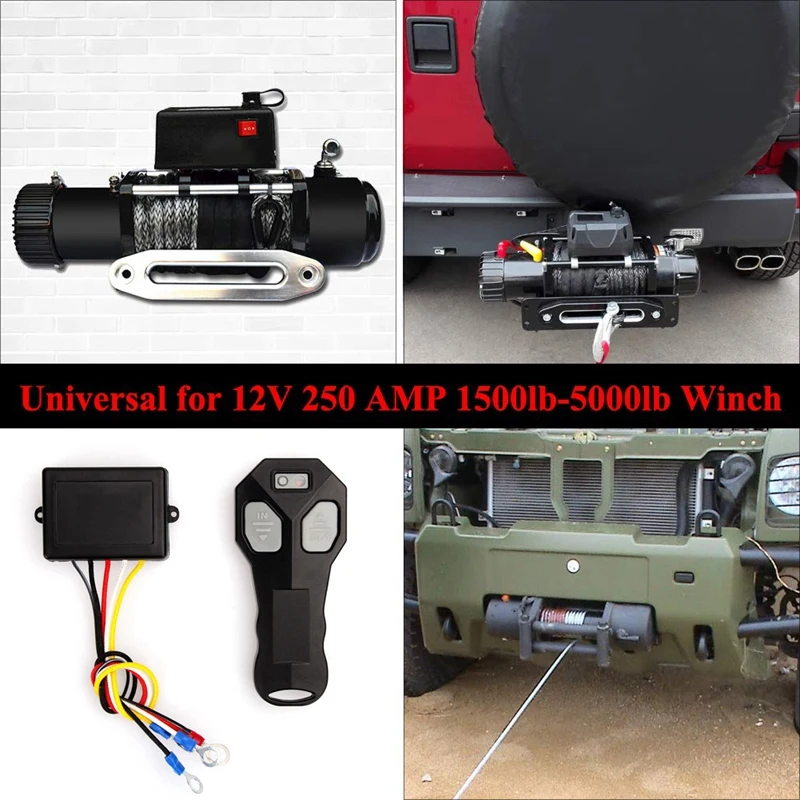 Inalámbrica Torno de Control Remoto Kit Para Jeep - Camión ATV SUV Coche todoterreno Switch Auricular Impermeable . ' - ' . 5