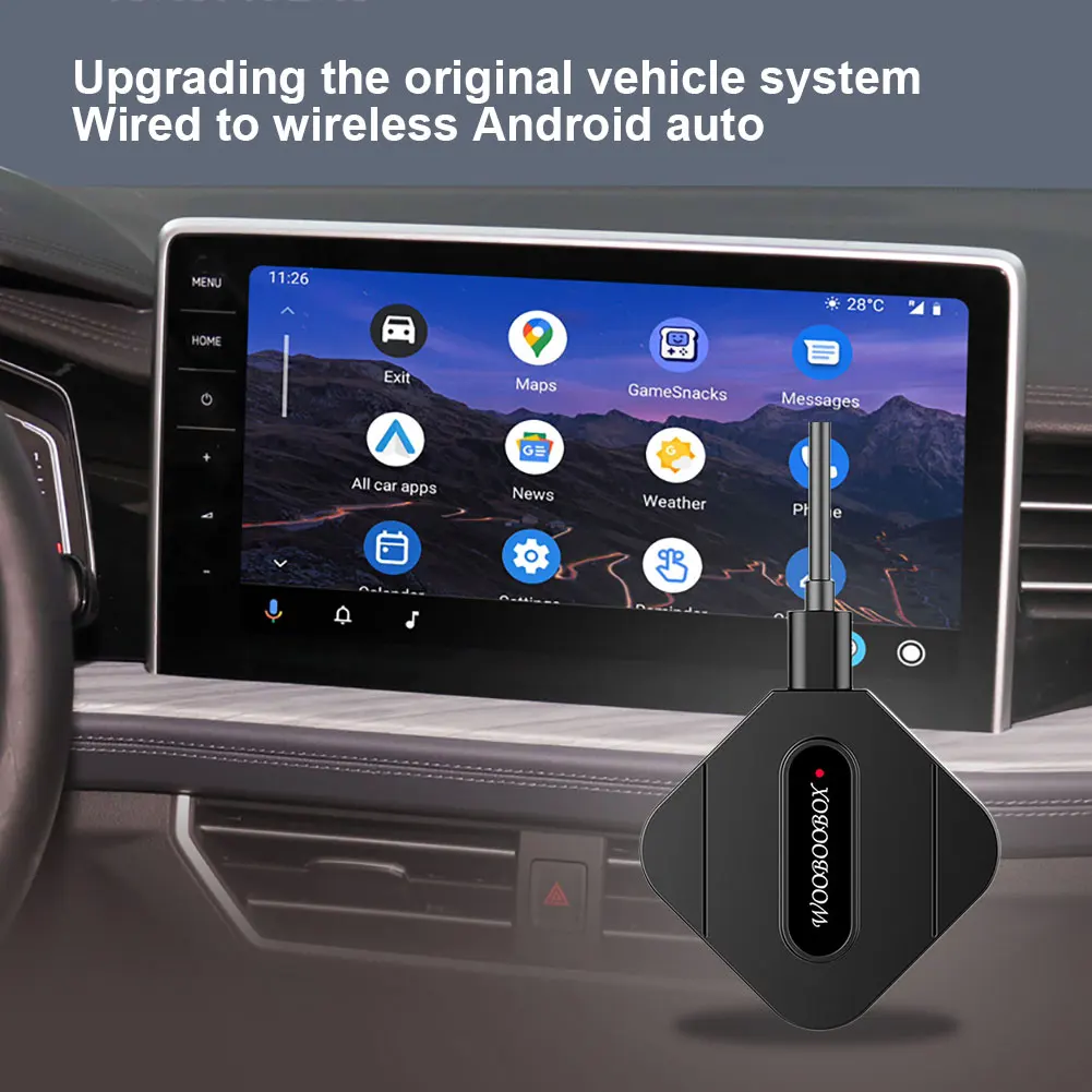 Carplay Android Auto Adaptador de Cableado A Inalámbrico Mini AI Cuadro 5.0 G Bluetooth compatible con 5.0 Plug and Play para el Coche con Cable Carplay . ' - ' . 2