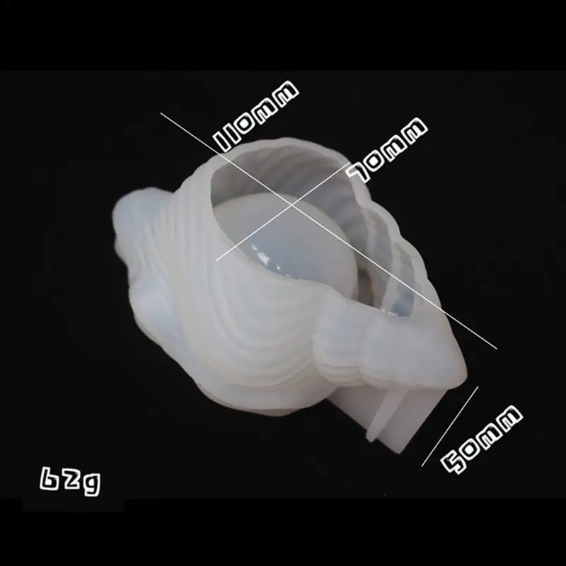 Concha de mar Molde De Resina 3D de Silicona en Forma de Concha de la Bandeja del Molde de la Cáscara del Mar/Caracol Jabón del Molde de Resina de Molde de Fundición Para Artesanías . ' - ' . 5