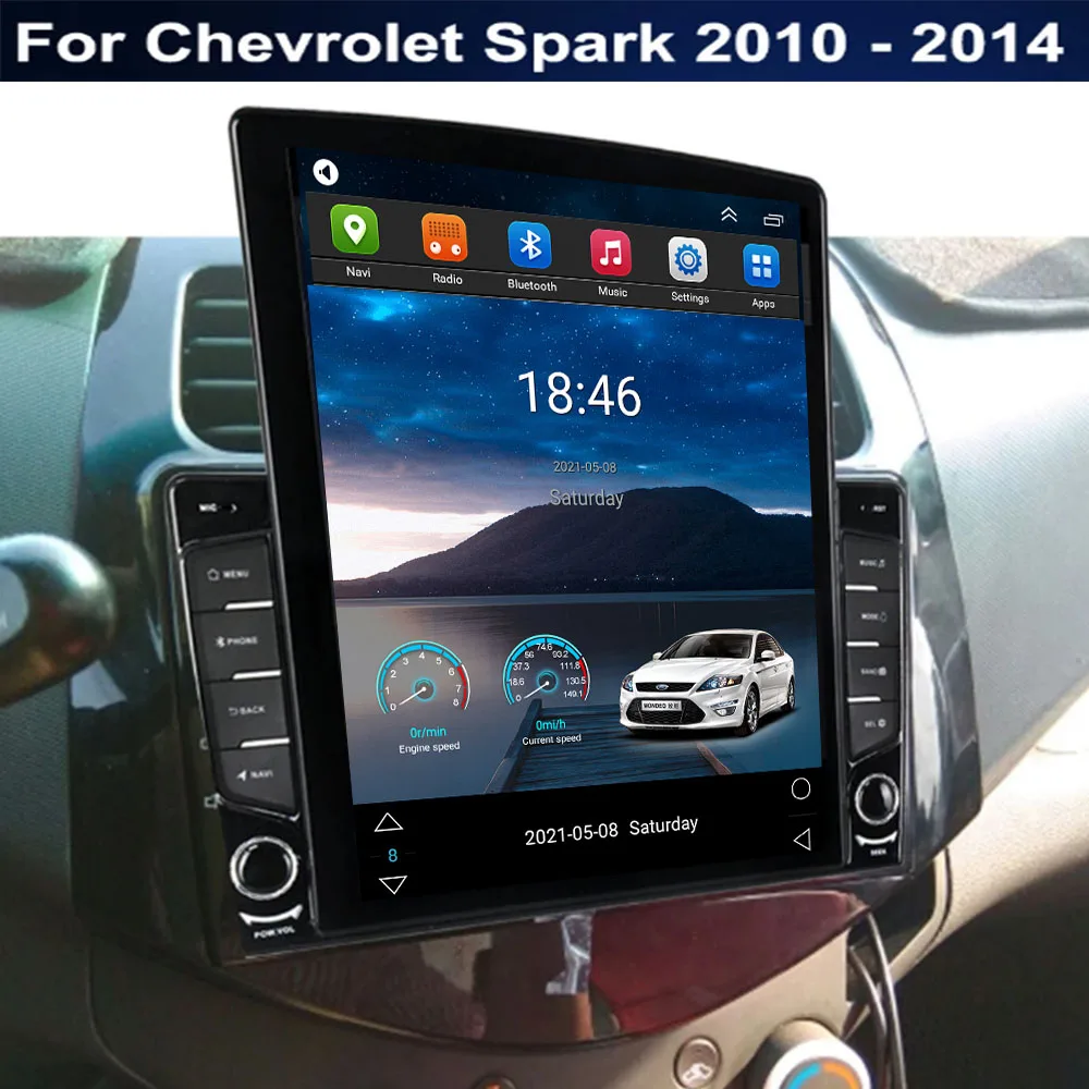 Android 12 Para Chevrolet Spark 2010 2011 2012 2013 - 2024 Tipo de Tesla Radio de Coche Multimedia Reproductor de Vídeo de Navegación GPS, RDS no dvd . ' - ' . 1