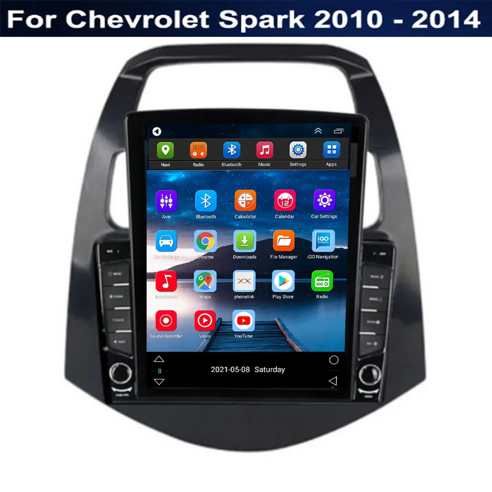 Android 12 Para Chevrolet Spark 2010 2011 2012 2013 - 2024 Tipo de Tesla Radio de Coche Multimedia Reproductor de Vídeo de Navegación GPS, RDS no dvd . ' - ' . 2