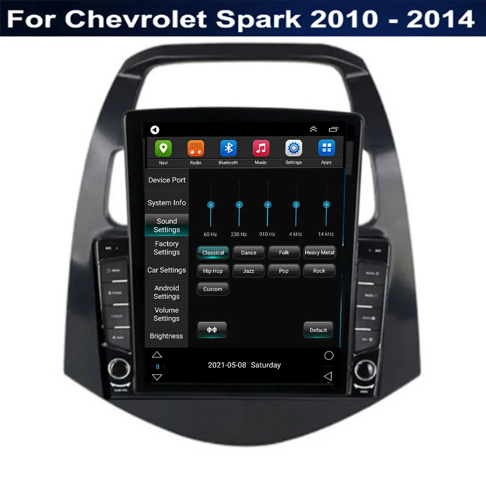 Android 12 Para Chevrolet Spark 2010 2011 2012 2013 - 2024 Tipo de Tesla Radio de Coche Multimedia Reproductor de Vídeo de Navegación GPS, RDS no dvd . ' - ' . 4