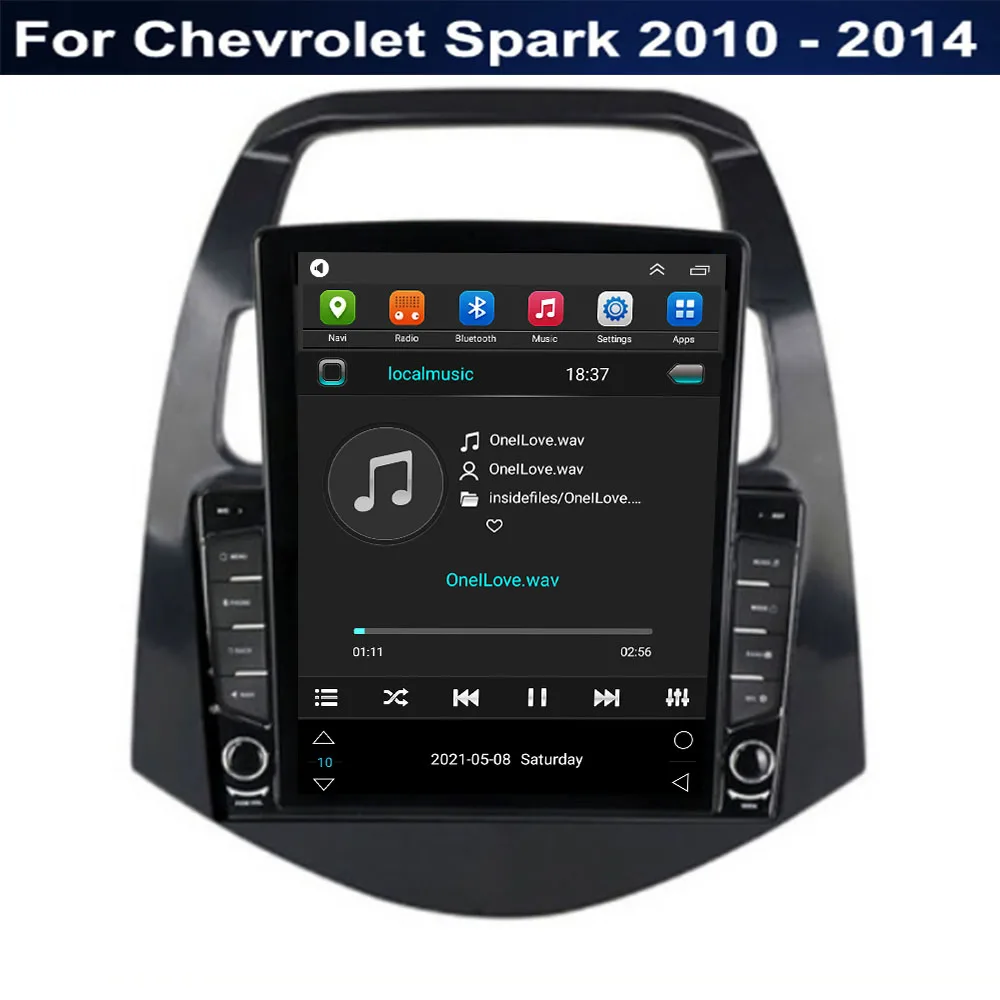 Android 12 Para Chevrolet Spark 2010 2011 2012 2013 - 2024 Tipo de Tesla Radio de Coche Multimedia Reproductor de Vídeo de Navegación GPS, RDS no dvd . ' - ' . 5