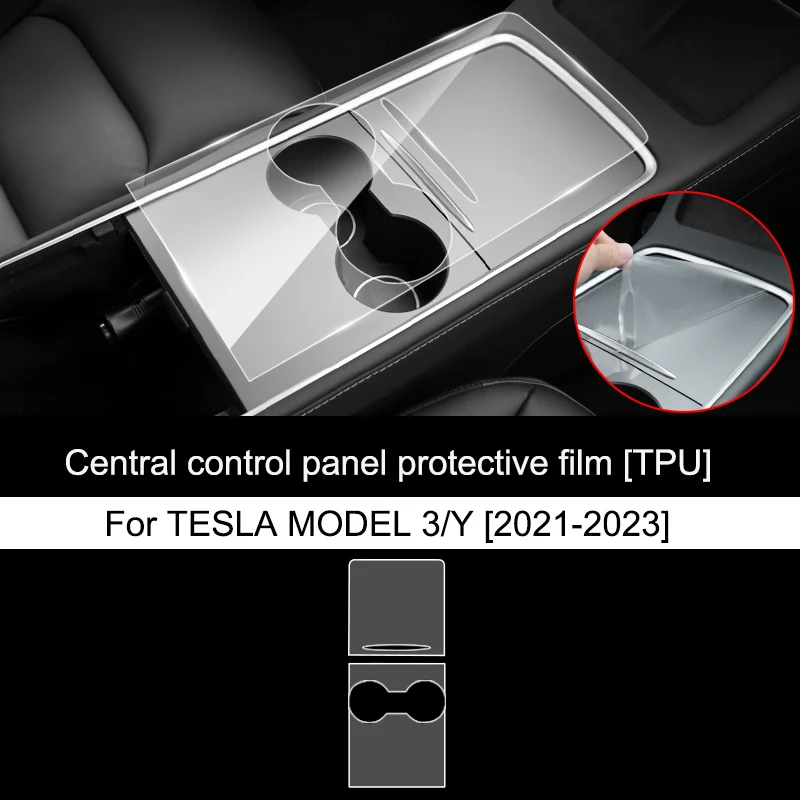 Para Tesla Model3/Y 2017-2023 Puerta Delantera Puerta Trasera Extendida de la Película Protectora Invisible Coche de Ropa PPF Lámpara de Cine de Conjunto de la Decoración . ' - ' . 4